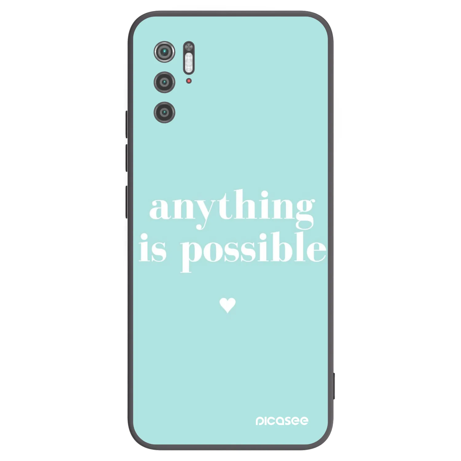 Picasee crna silikonska maskica za Xiaomi Poco M3 Pro 5G - Anything is possible