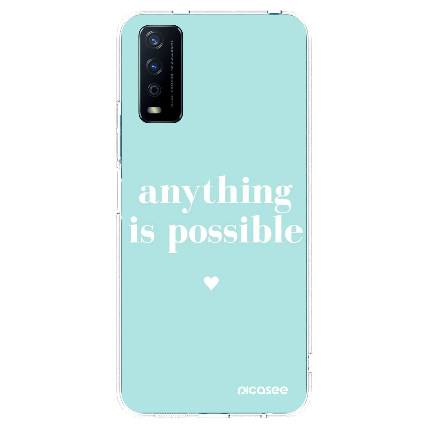 Picasee silikonska prozirna maskica za Vivo Y11s - Anything is possible