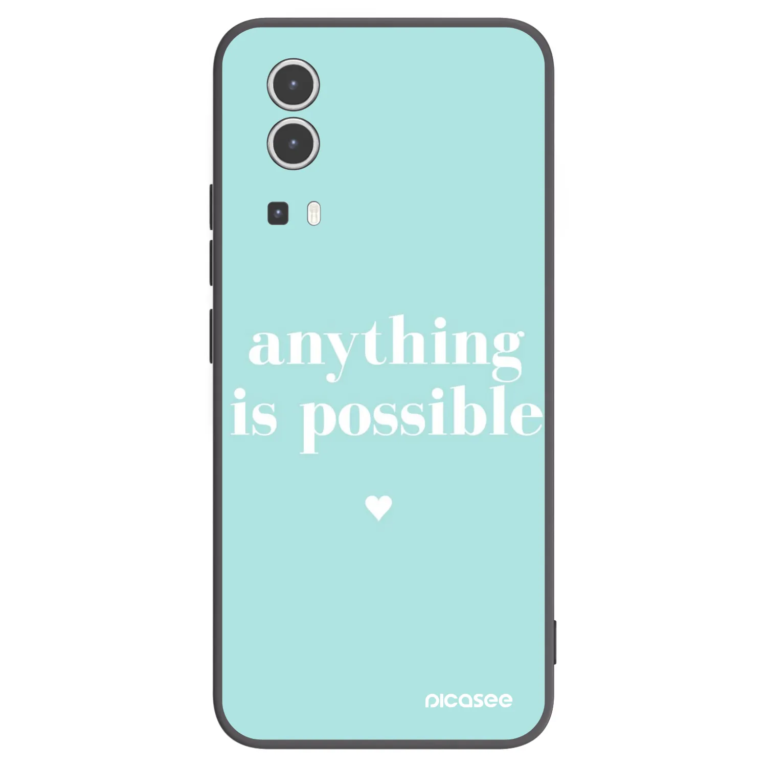 Picasee crna silikonska maskica za Vivo Y72 5G - Anything is possible