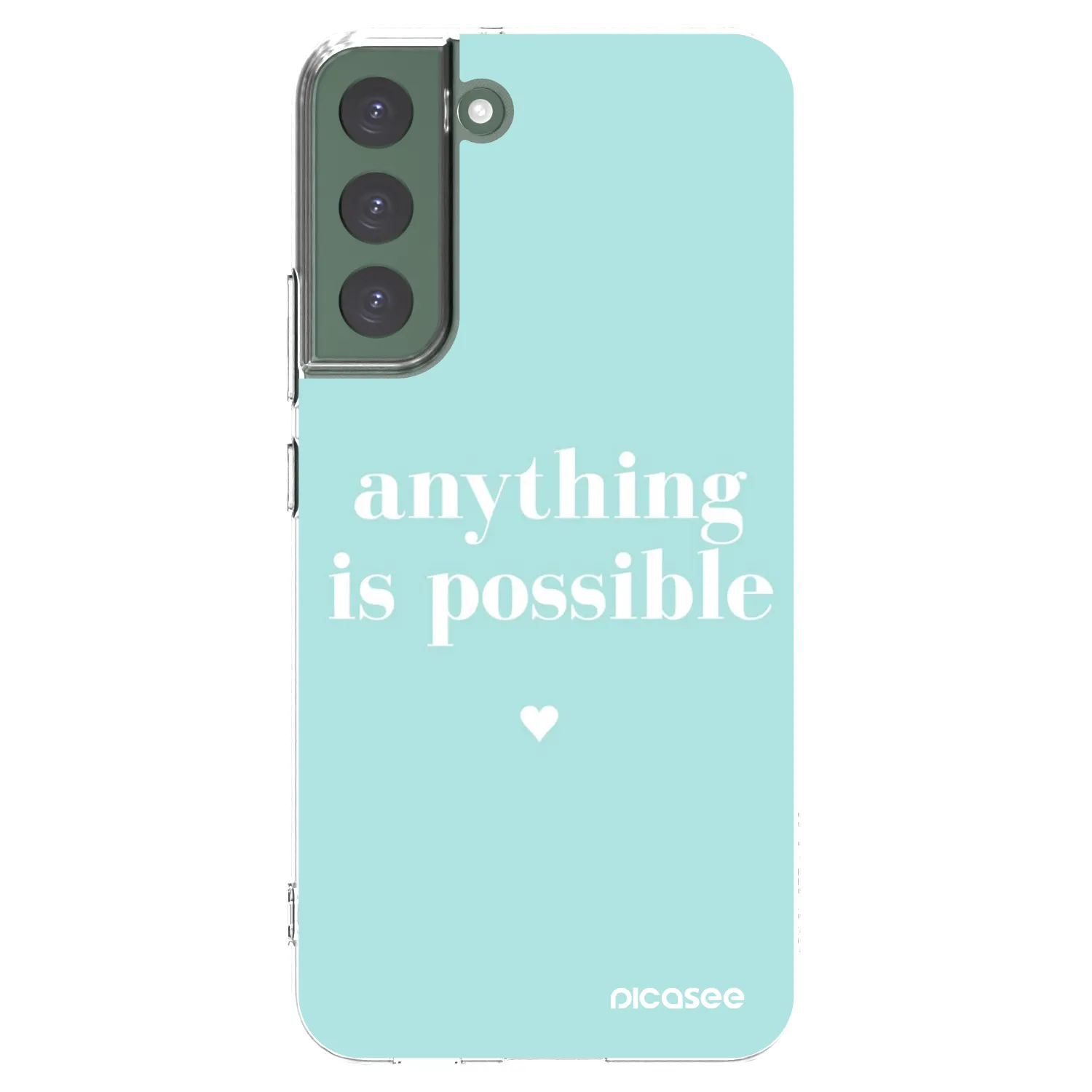 Picasee silikonska prozirna maskica za Samsung Galaxy S22+ 5G - Anything is possible