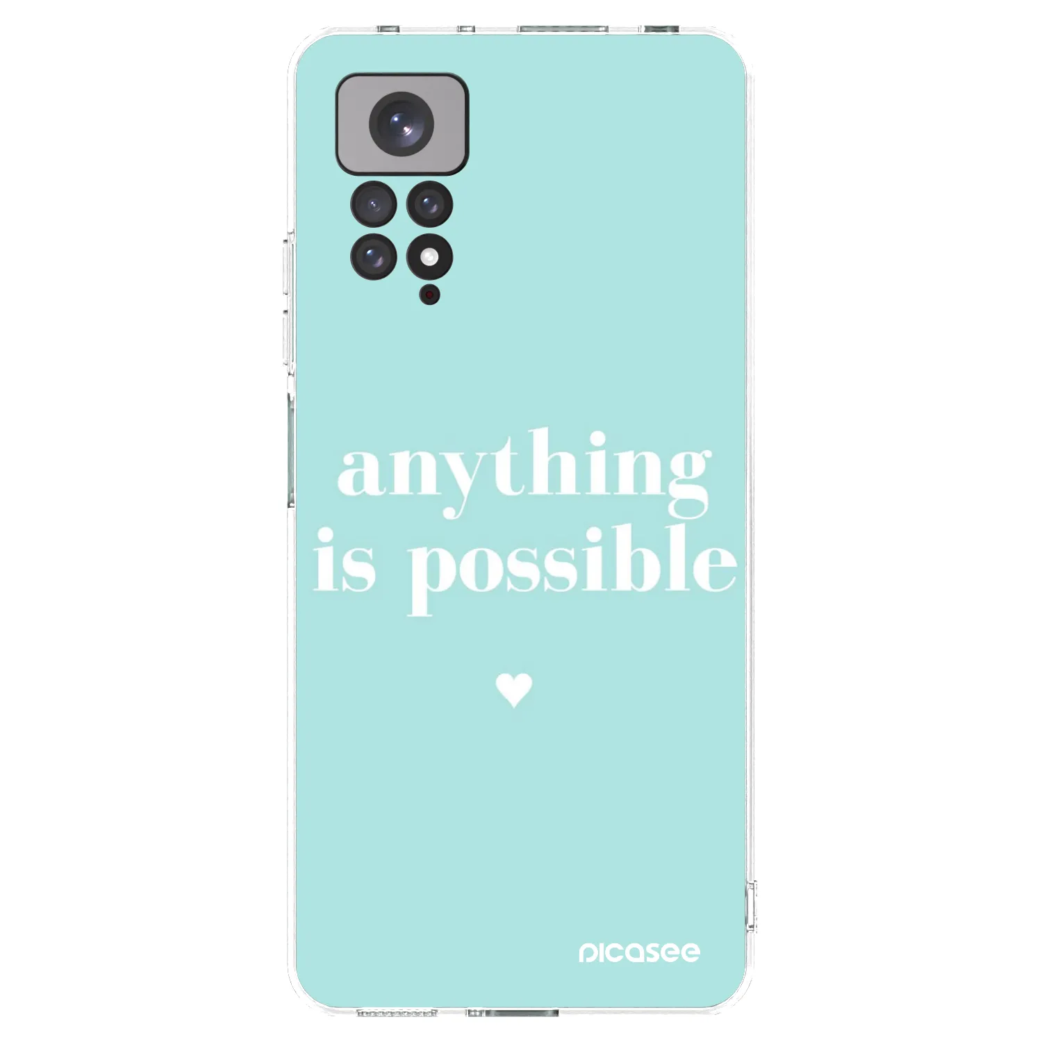 Picasee silikonska prozirna maskica za Xiaomi Redmi Note 11S 4G - Anything is possible