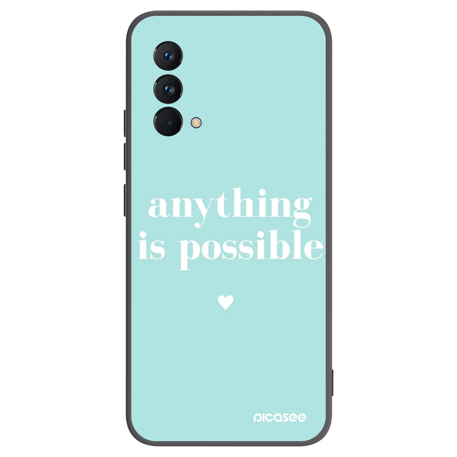 Picasee crna silikonska maskica za Realme GT Master Edition 5G - Anything is possible