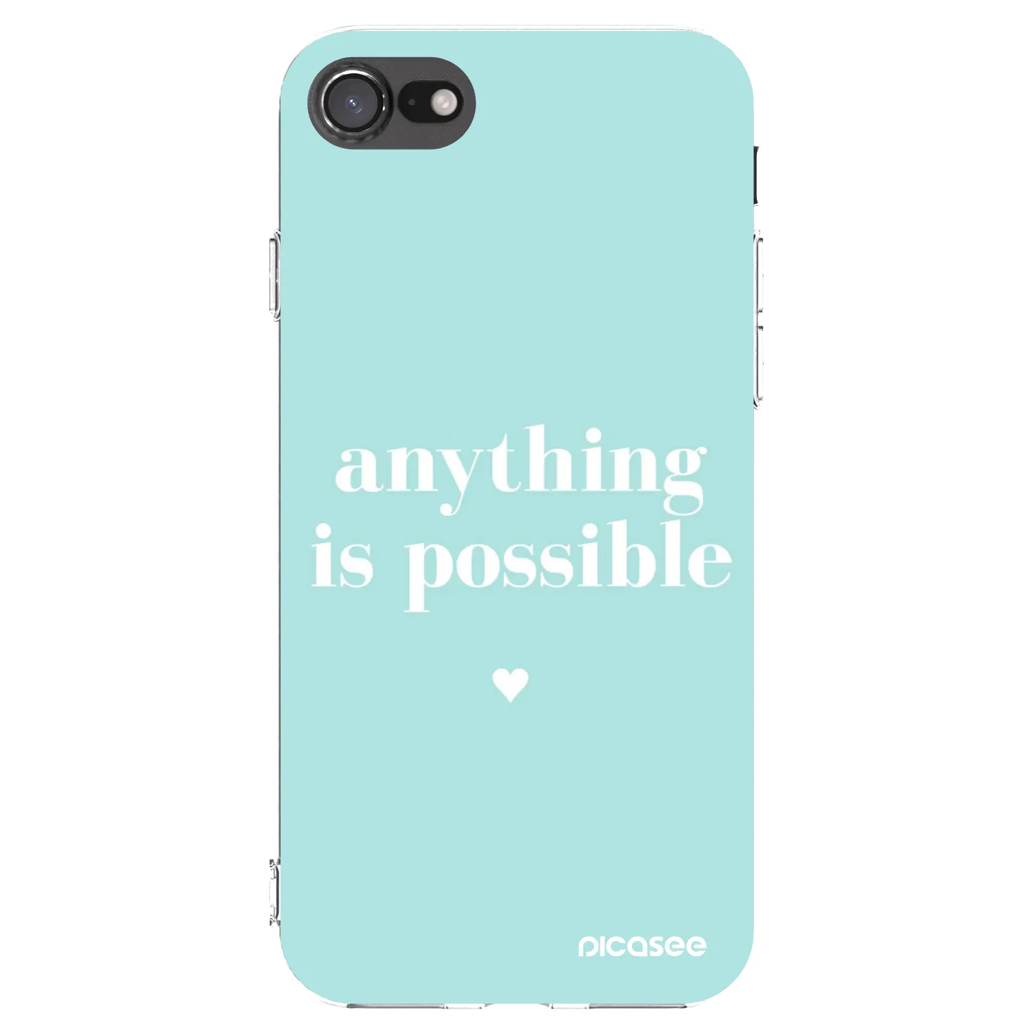 Picasee silikonska prozirna maskica za Apple iPhone SE 2022 - Anything is possible