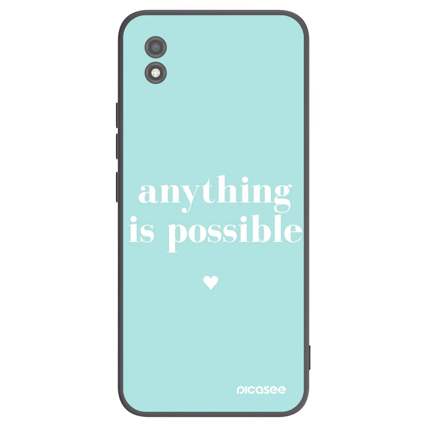Picasee crna silikonska maskica za Realme C11 (2021) - Anything is possible