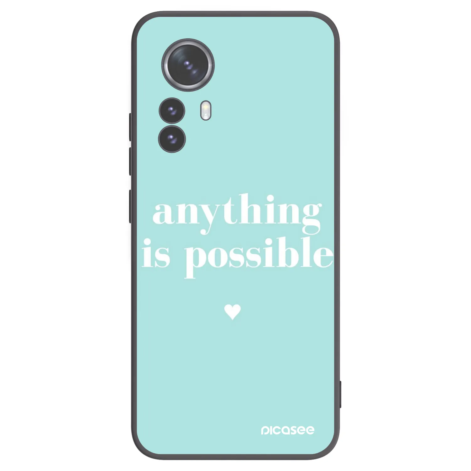 Picasee crna silikonska maskica za Xiaomi 12 Pro - Anything is possible