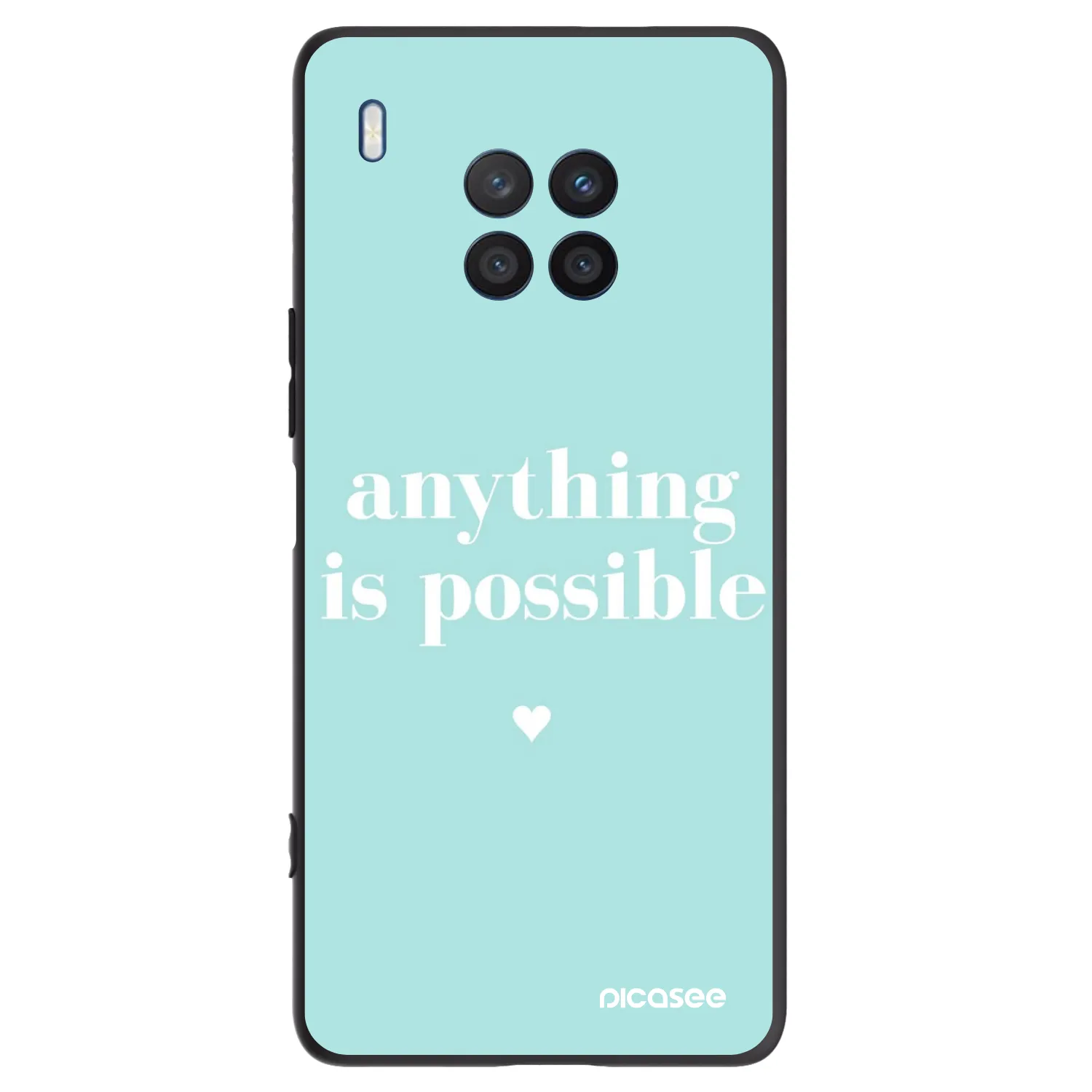 Picasee crna silikonska maskica za Honor 50 Lite - Anything is possible