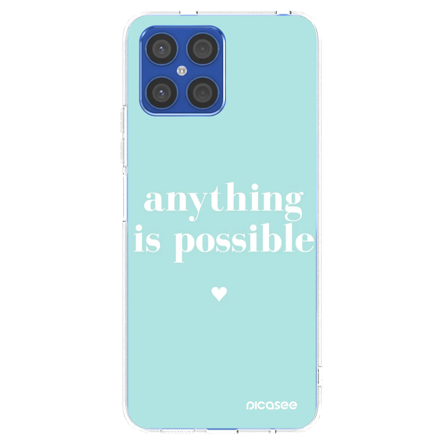 Picasee silikonska prozirna maskica za Honor X8 4G - Anything is possible