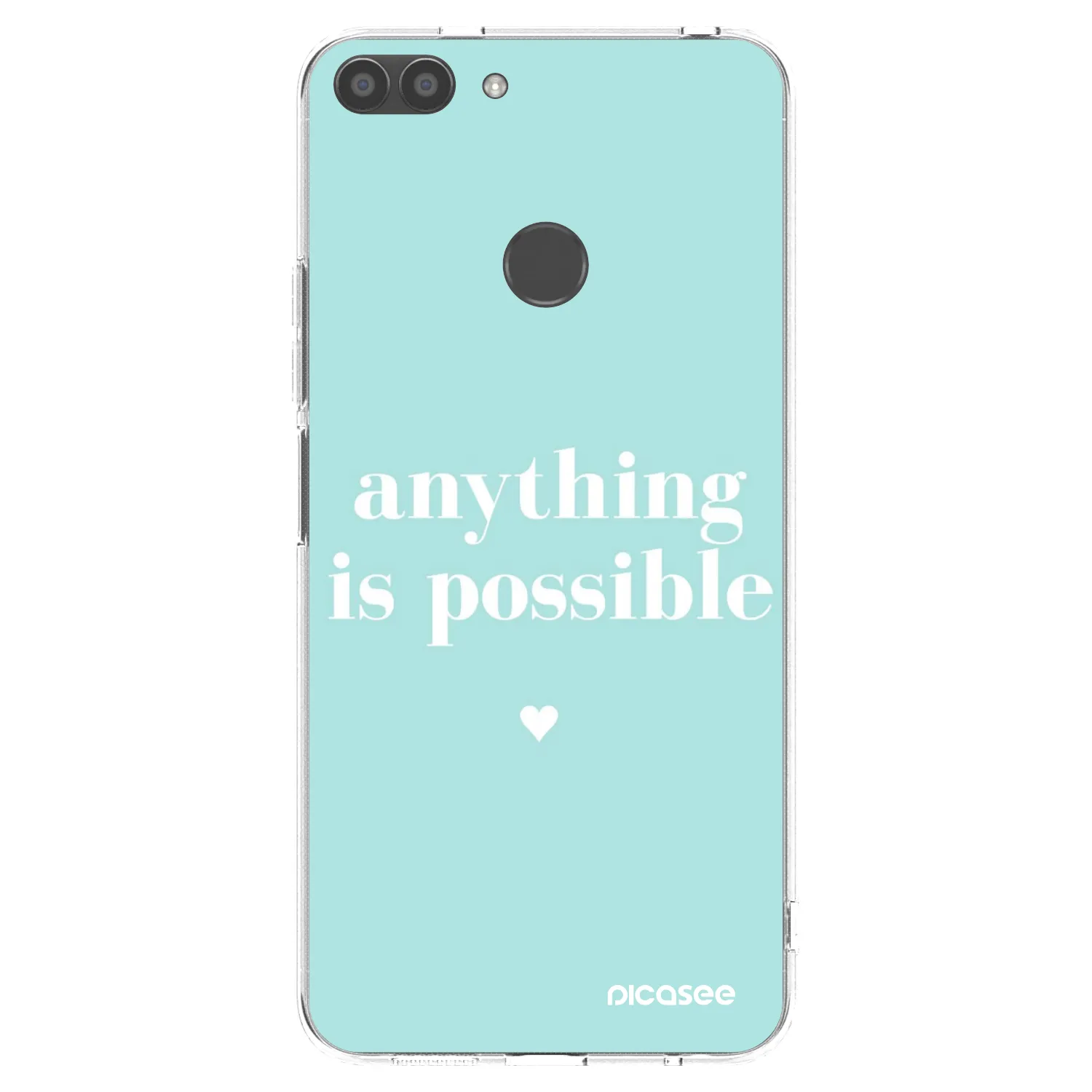 Picasee silikonska prozirna maskica za Huawei P Smart - Anything is possible