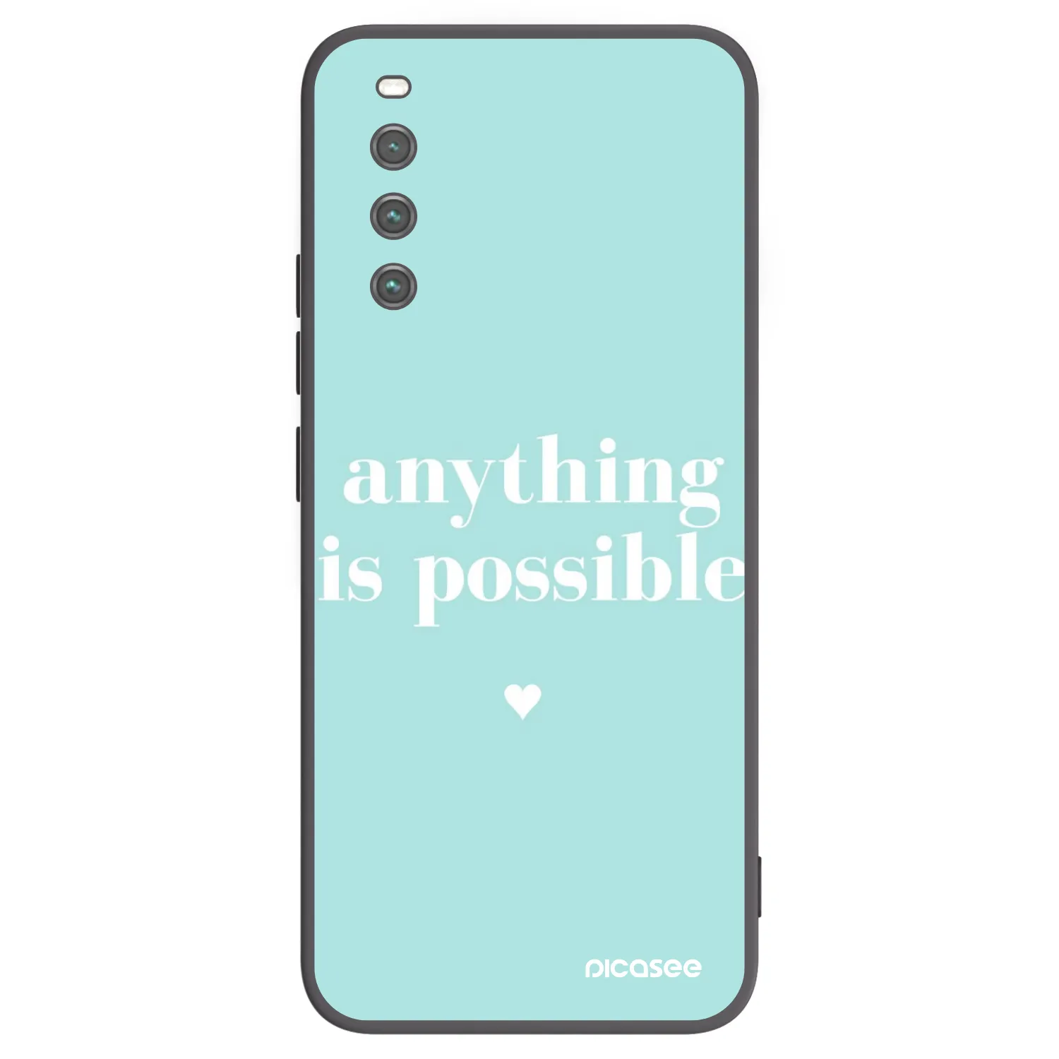 Picasee crna silikonska maskica za Sony Xperia 10 IV 5G - Anything is possible