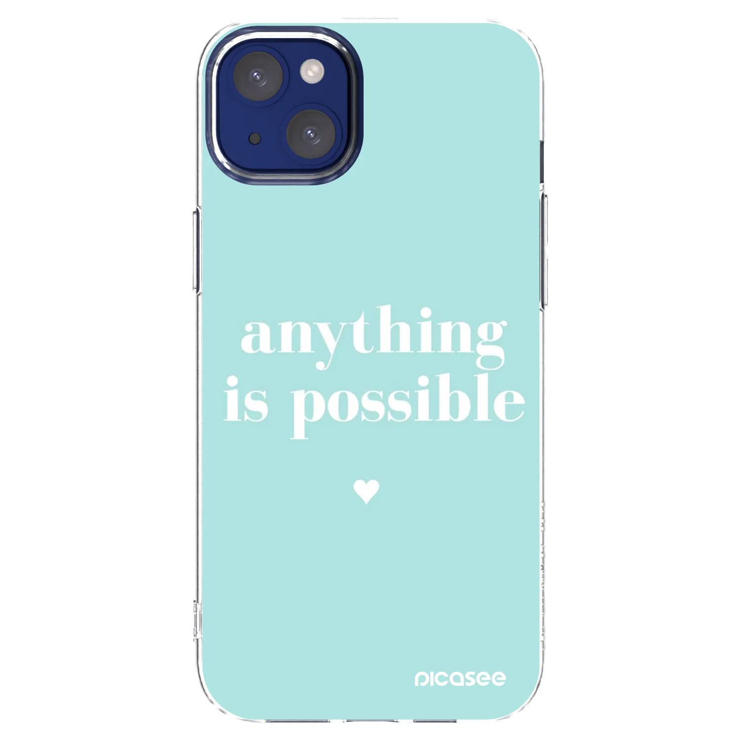 Picasee silikonska prozirna maskica za Apple iPhone 14 Plus - Anything is possible