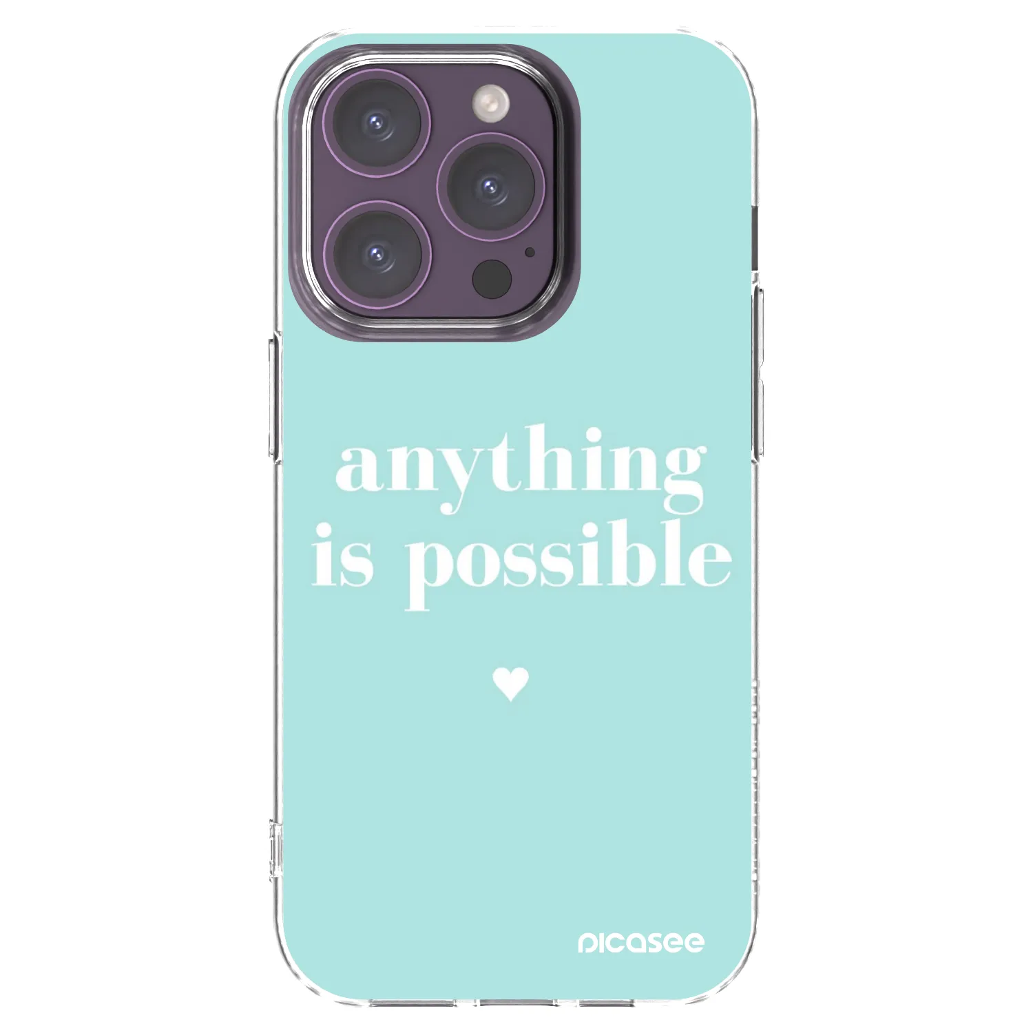 Picasee silikonska prozirna maskica za Apple iPhone 14 Pro - Anything is possible