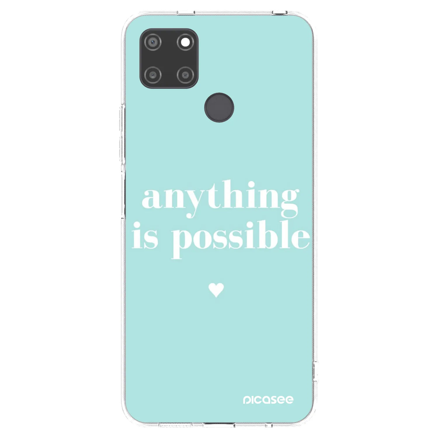 Picasee silikonska prozirna maskica za Realme C21Y - Anything is possible