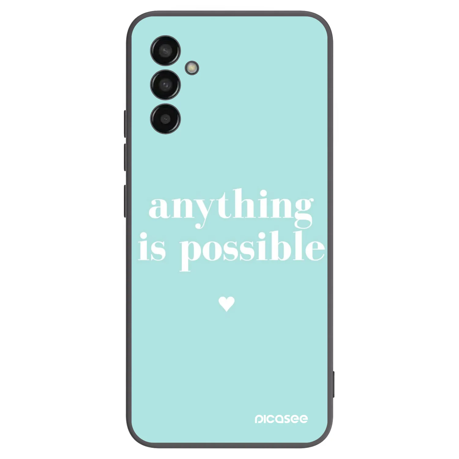 Picasee crna silikonska maskica za Samsung Galaxy M13 M135F - Anything is possible