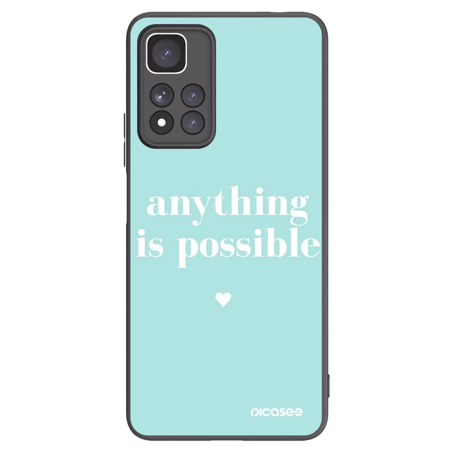 Picasee crna silikonska maskica za Xiaomi Redmi Note 11 Pro+ 5G - Anything is possible