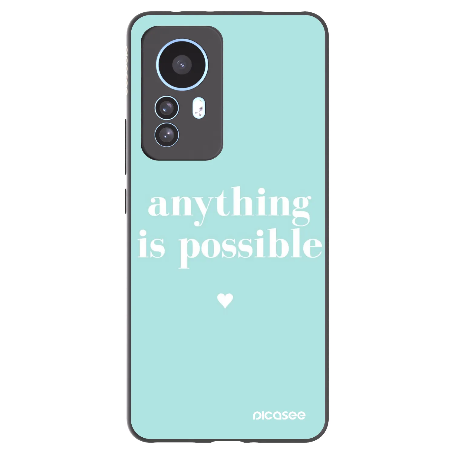 Picasee crna silikonska maskica za Xiaomi 12T Pro - Anything is possible