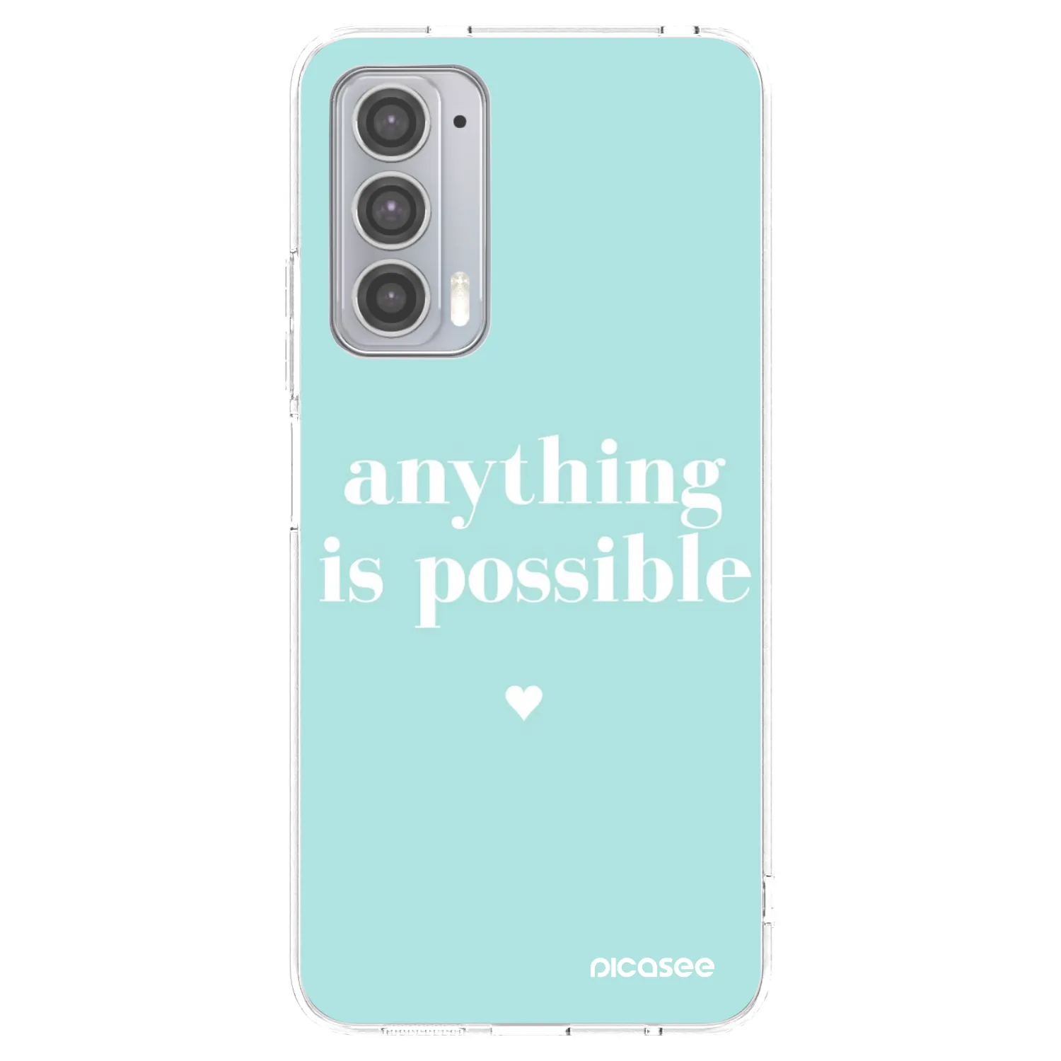 Picasee silikonska prozirna maskica za Motorola Edge 20 - Anything is possible