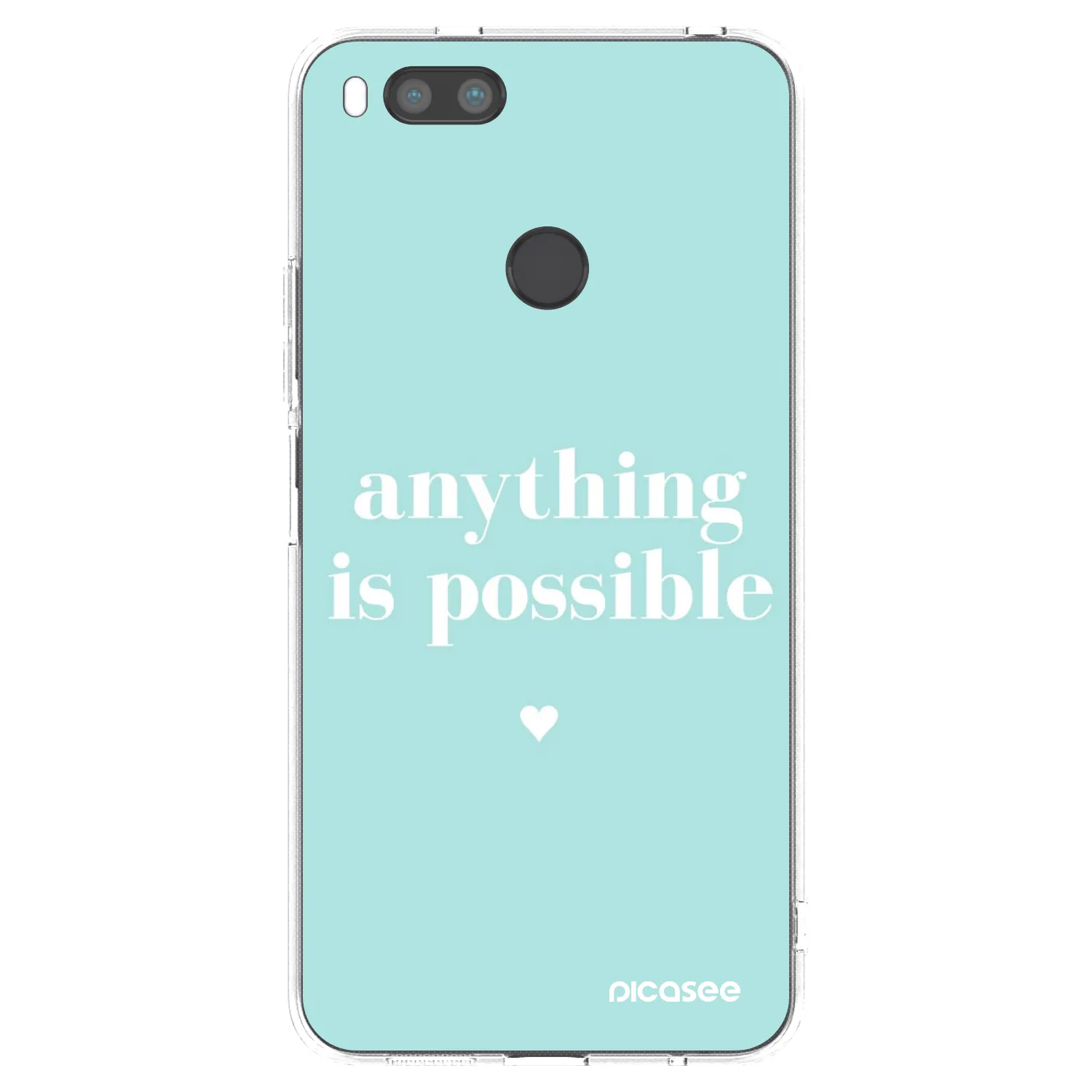 Picasee silikonska prozirna maskica za Xiaomi Redmi A1 - Anything is possible
