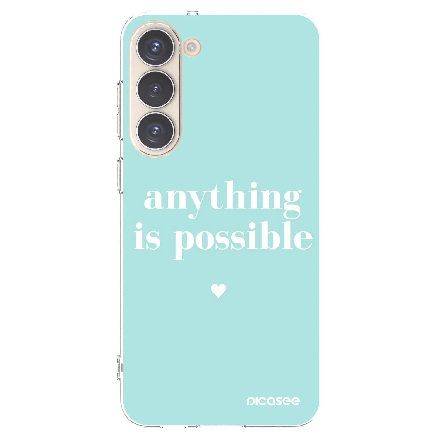 Picasee silikonska prozirna maskica za Samsung Galaxy S23+ 5G - Anything is possible