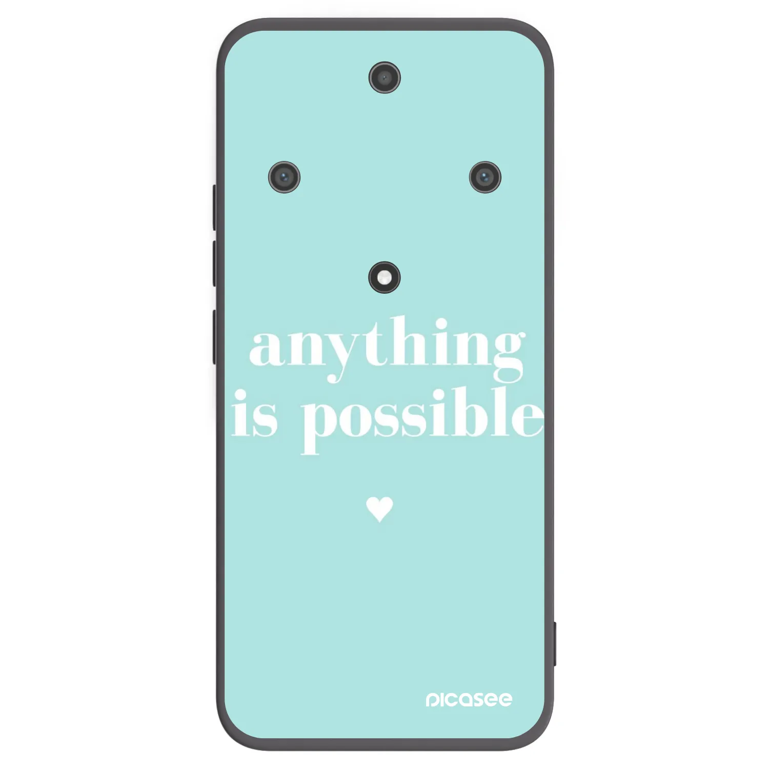 Picasee crna silikonska maskica za Honor Magic5 Lite 5G - Anything is possible