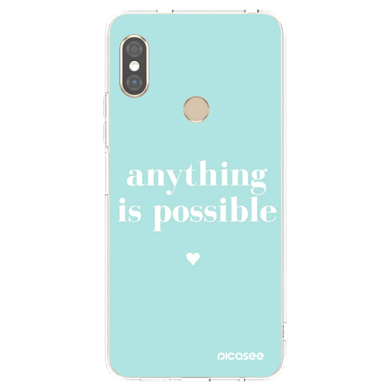 Picasee silikonska prozirna maskica za Xiaomi Redmi Note 5 Global - Anything is possible