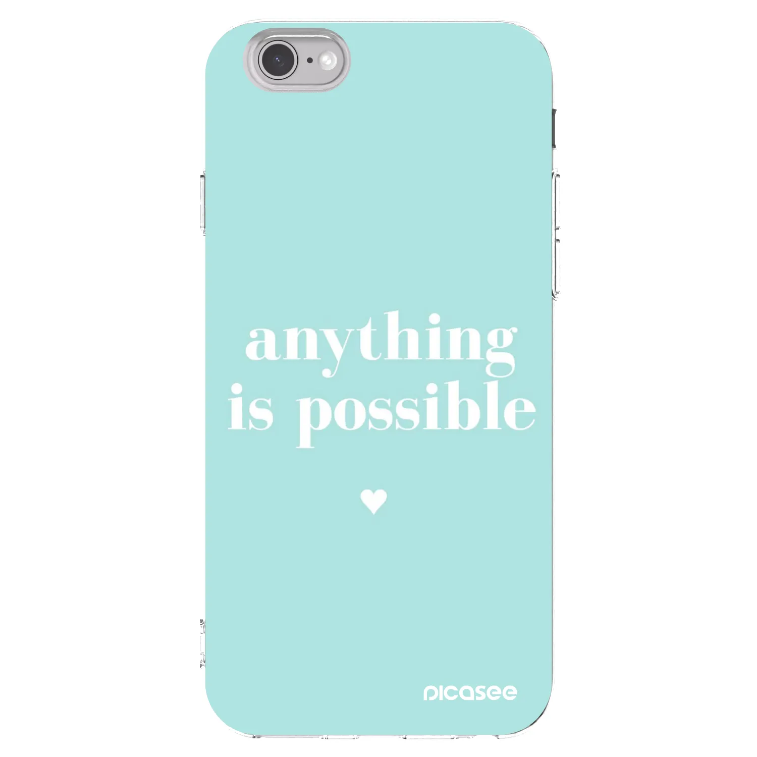Picasee silikonska prozirna maskica za Apple iPhone 6/6S - Anything is possible