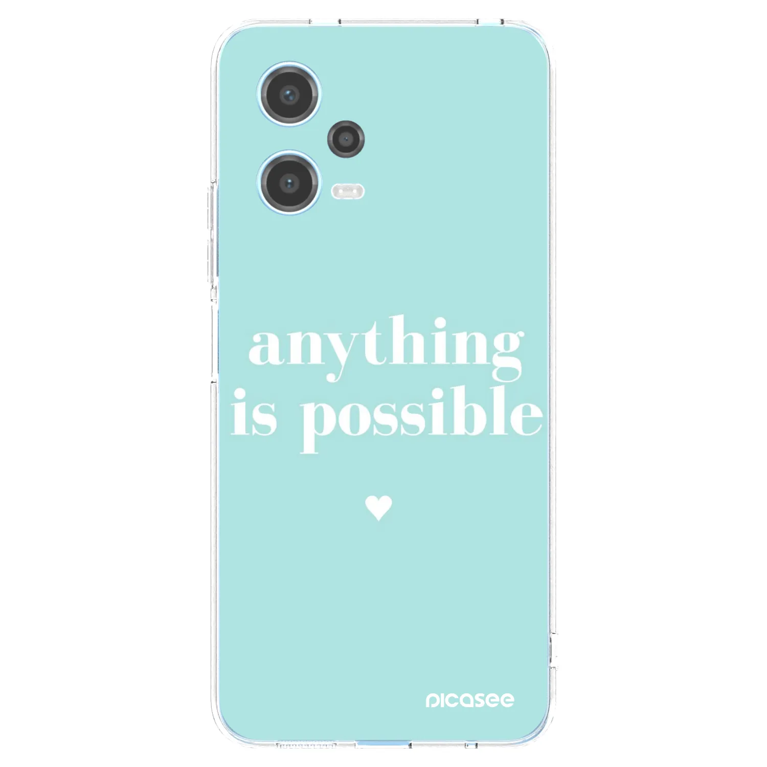 Picasee silikonska prozirna maskica za Xiaomi Redmi Note 12 5G - Anything is possible