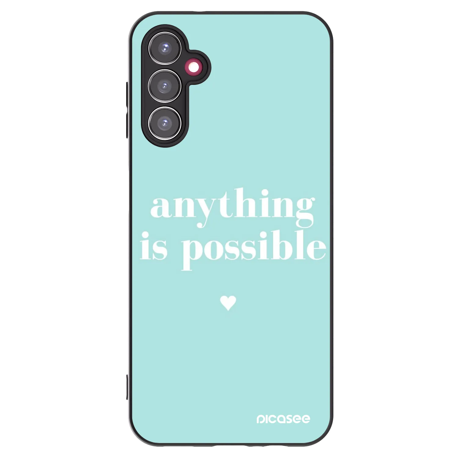 Picasee crna silikonska maskica za Samsung Galaxy A14 4G A145R - Anything is possible