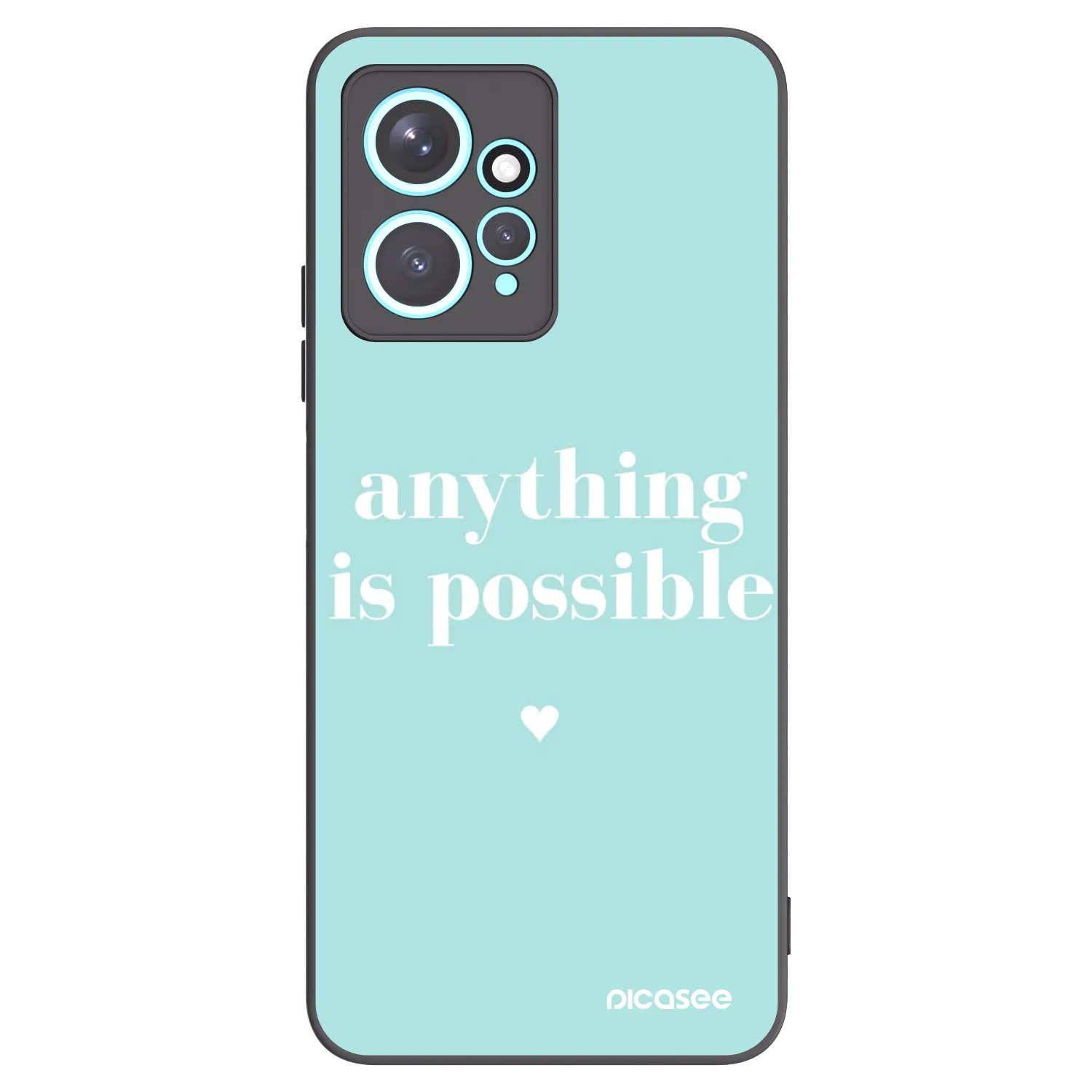 Picasee crna silikonska maskica za Xiaomi Redmi Note 12 4G - Anything is possible