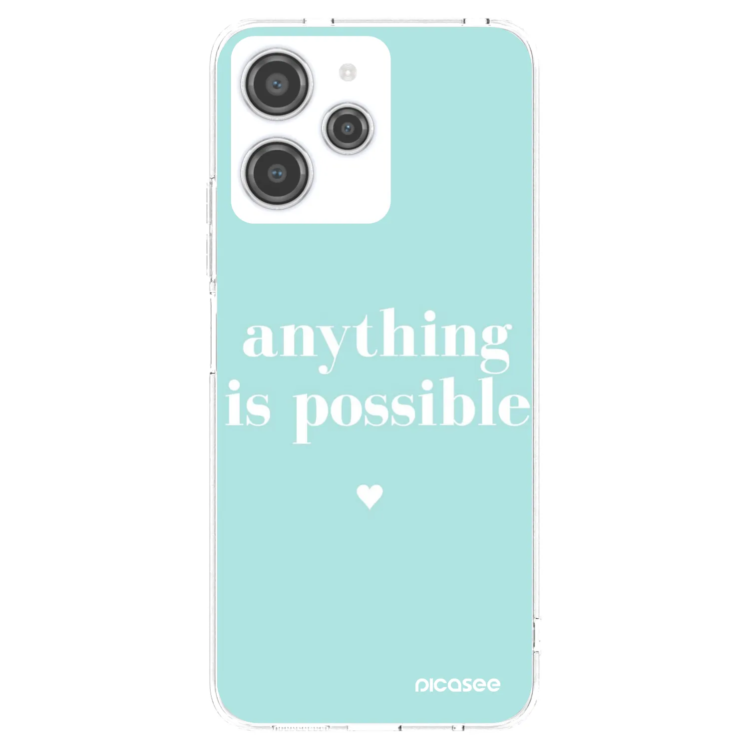 Picasee silikonska prozirna maskica za Xiaomi Redmi 12 4G - Anything is possible