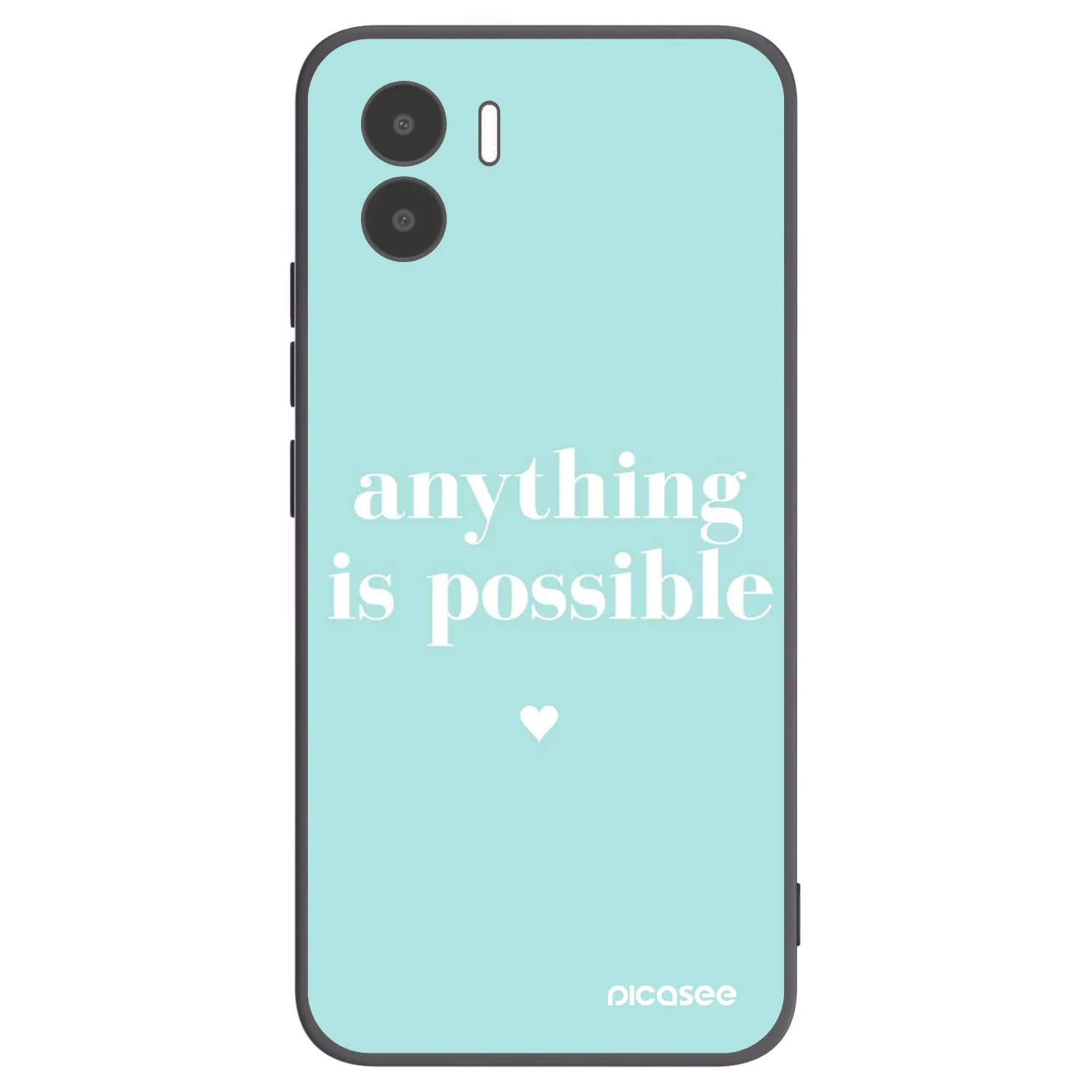 Picasee crna silikonska maskica za Xiaomi Redmi A2 - Anything is possible