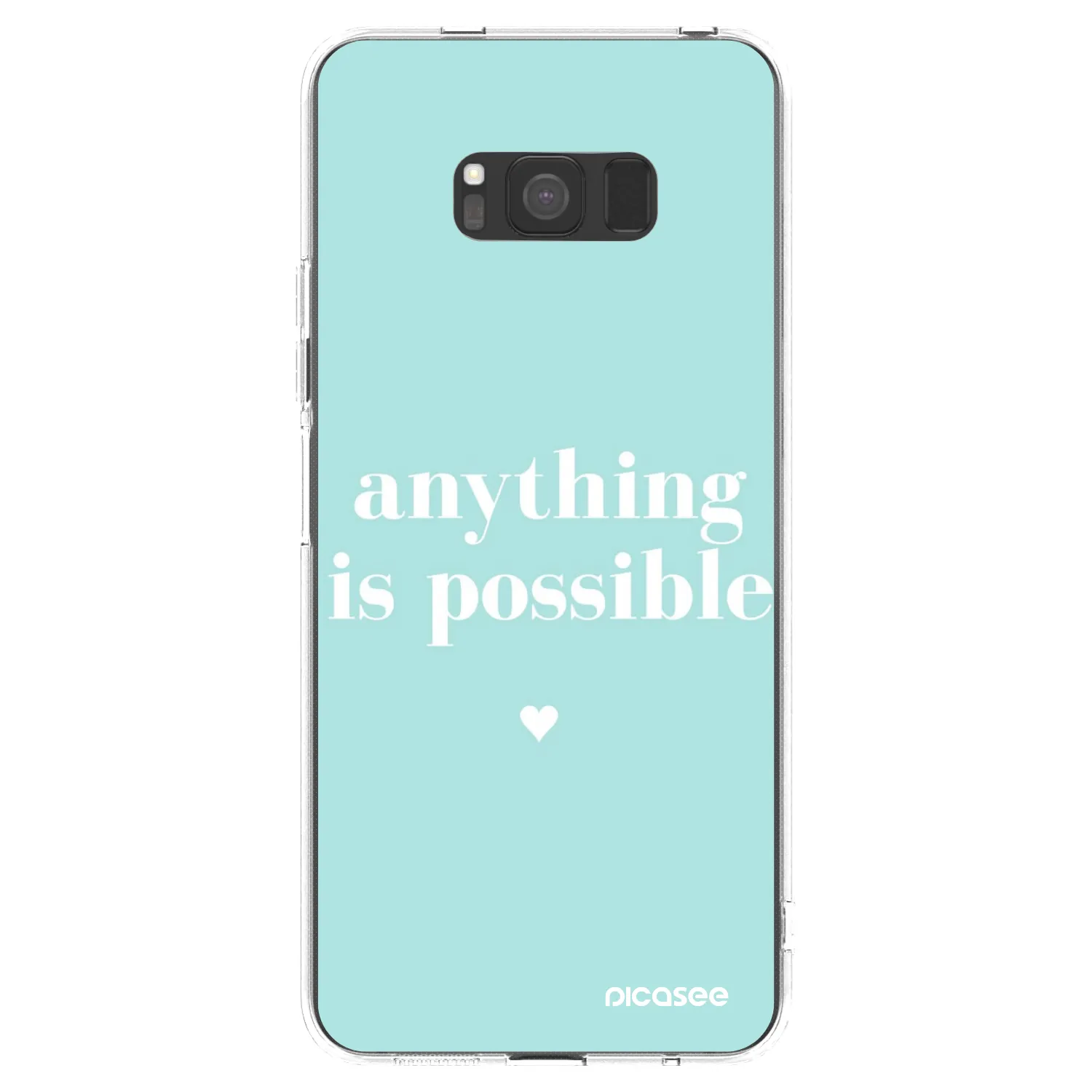 Picasee silikonska prozirna maskica za Samsung Galaxy S8 G950F - Anything is possible