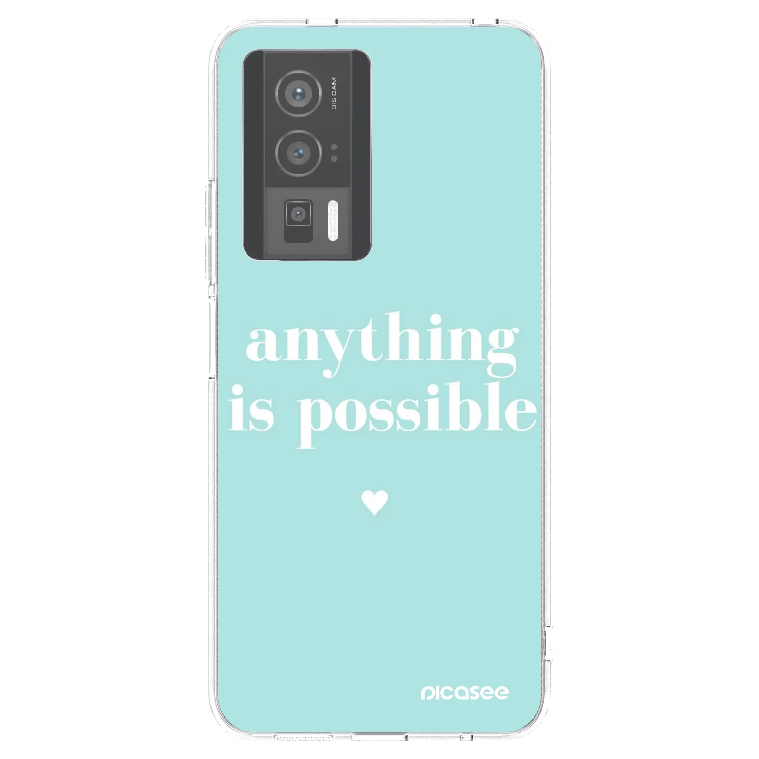 Picasee silikonska prozirna maskica za Xiaomi Poco F5 Pro 5G - Anything is possible