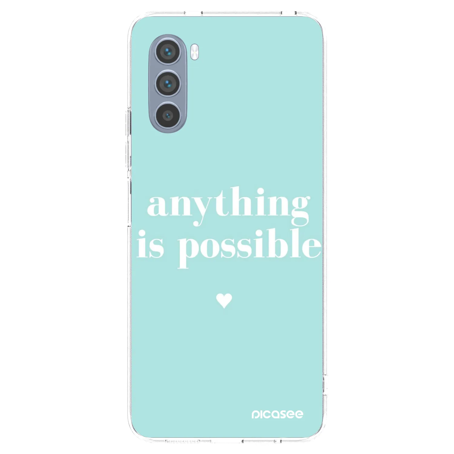 Picasee silikonska prozirna maskica za Motorola Moto G62 - Anything is possible