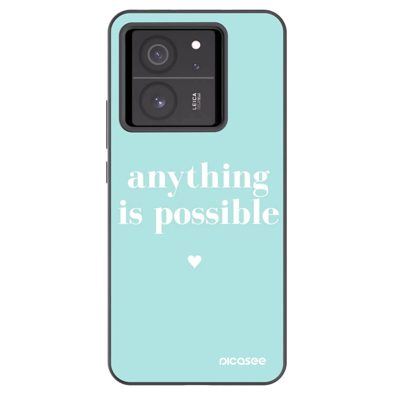 Picasee crna silikonska maskica za Xiaomi 13T - Anything is possible