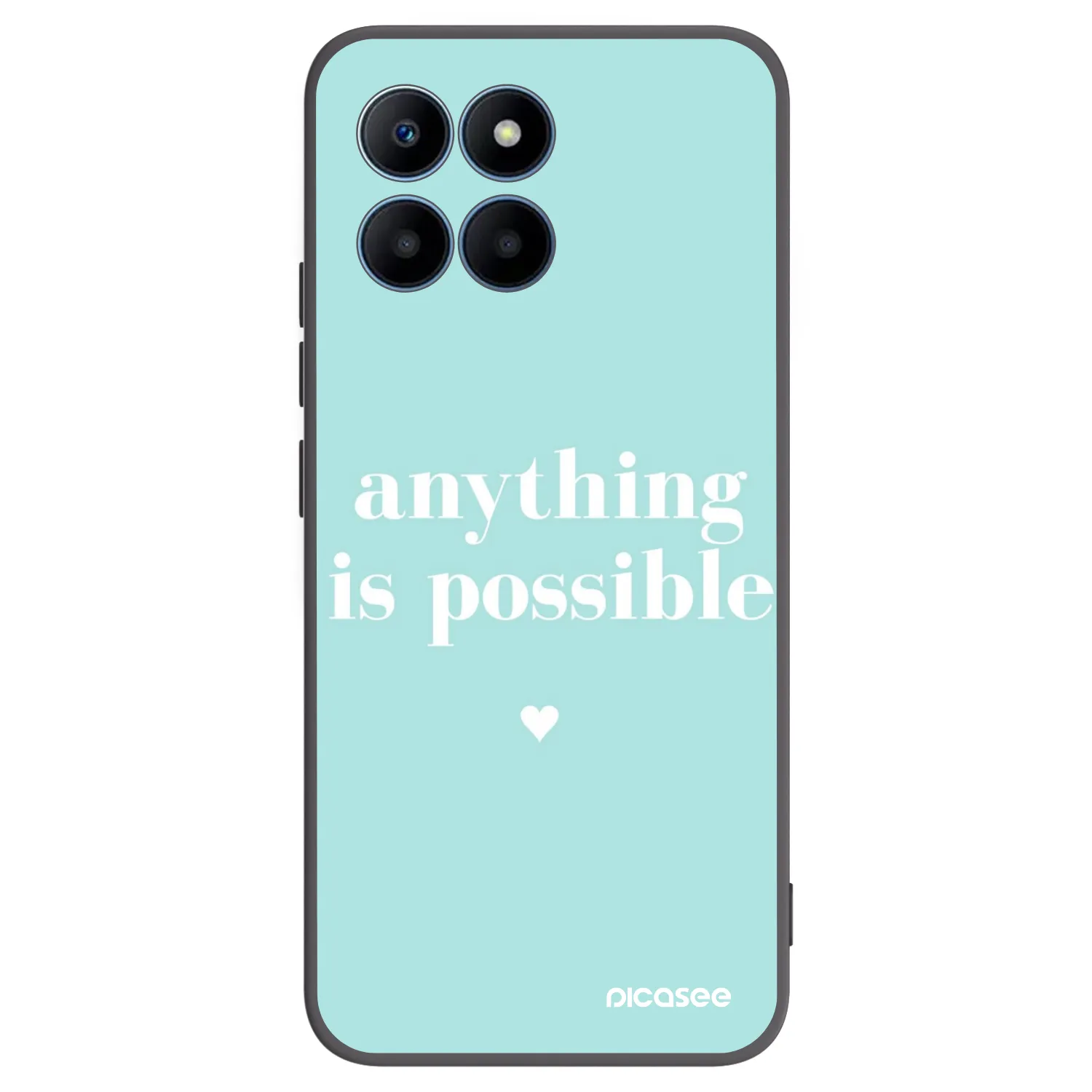 Picasee crna silikonska maskica za Honor 70 Lite - Anything is possible