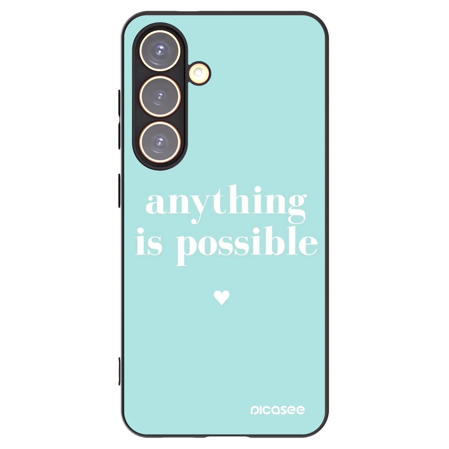 Picasee crna silikonska maskica za Samsung Galaxy S24 S921B 5G - Anything is possible