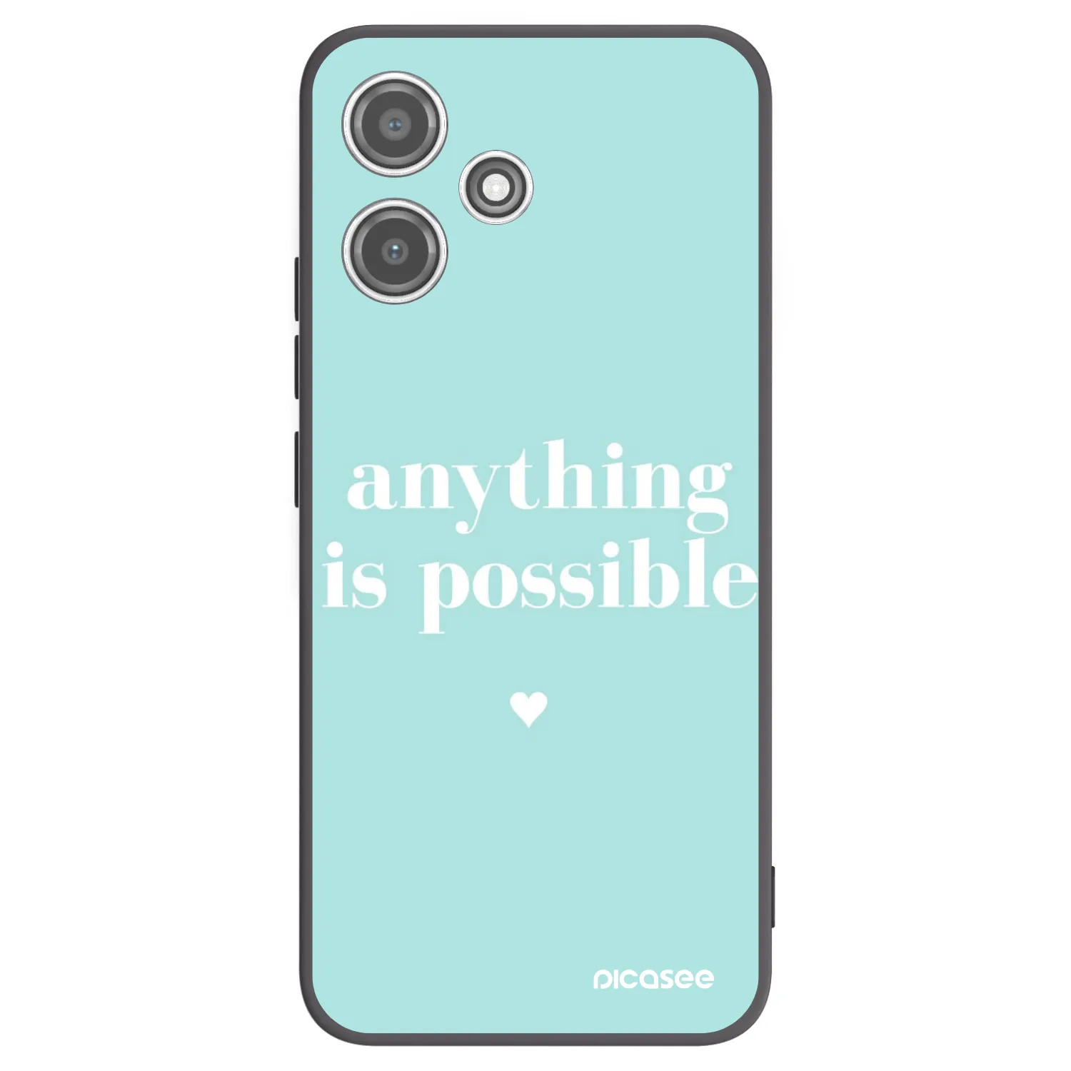 Picasee crna silikonska maskica za Xiaomi Redmi 12 5G - Anything is possible