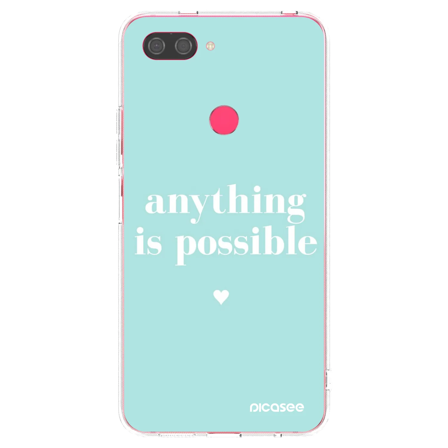 Picasee silikonska prozirna maskica za Xiaomi Mi 8 Lite - Anything is possible