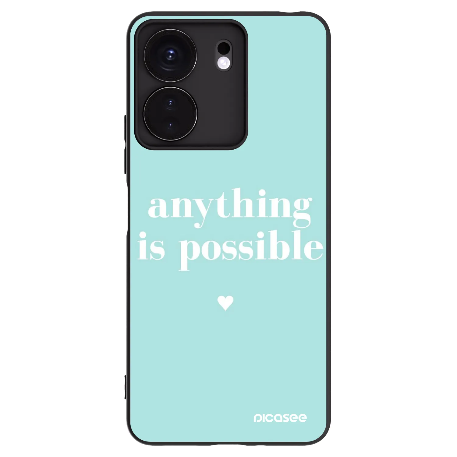Picasee crna silikonska maskica za Xiaomi Redmi 13C 4G - Anything is possible