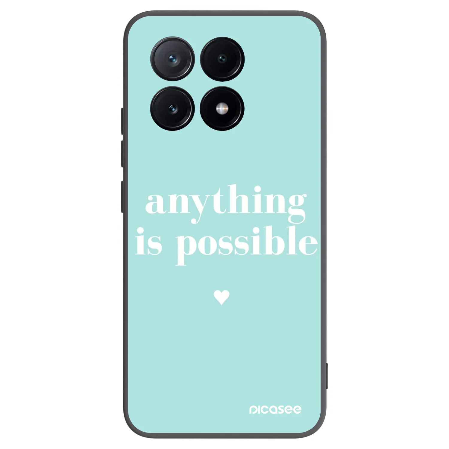 Picasee crna silikonska maskica za Xiaomi Poco X6 Pro - Anything is possible