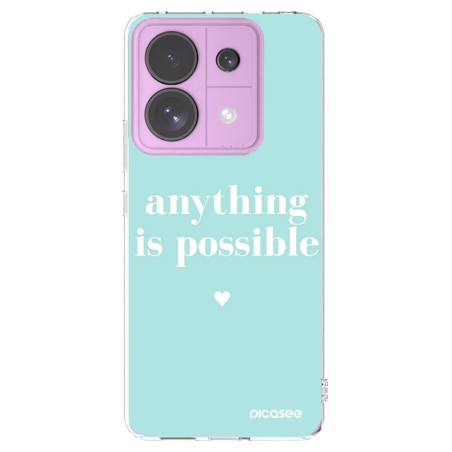 Picasee silikonska prozirna maskica za Xiaomi Redmi Note 13 Pro 5G - Anything is possible