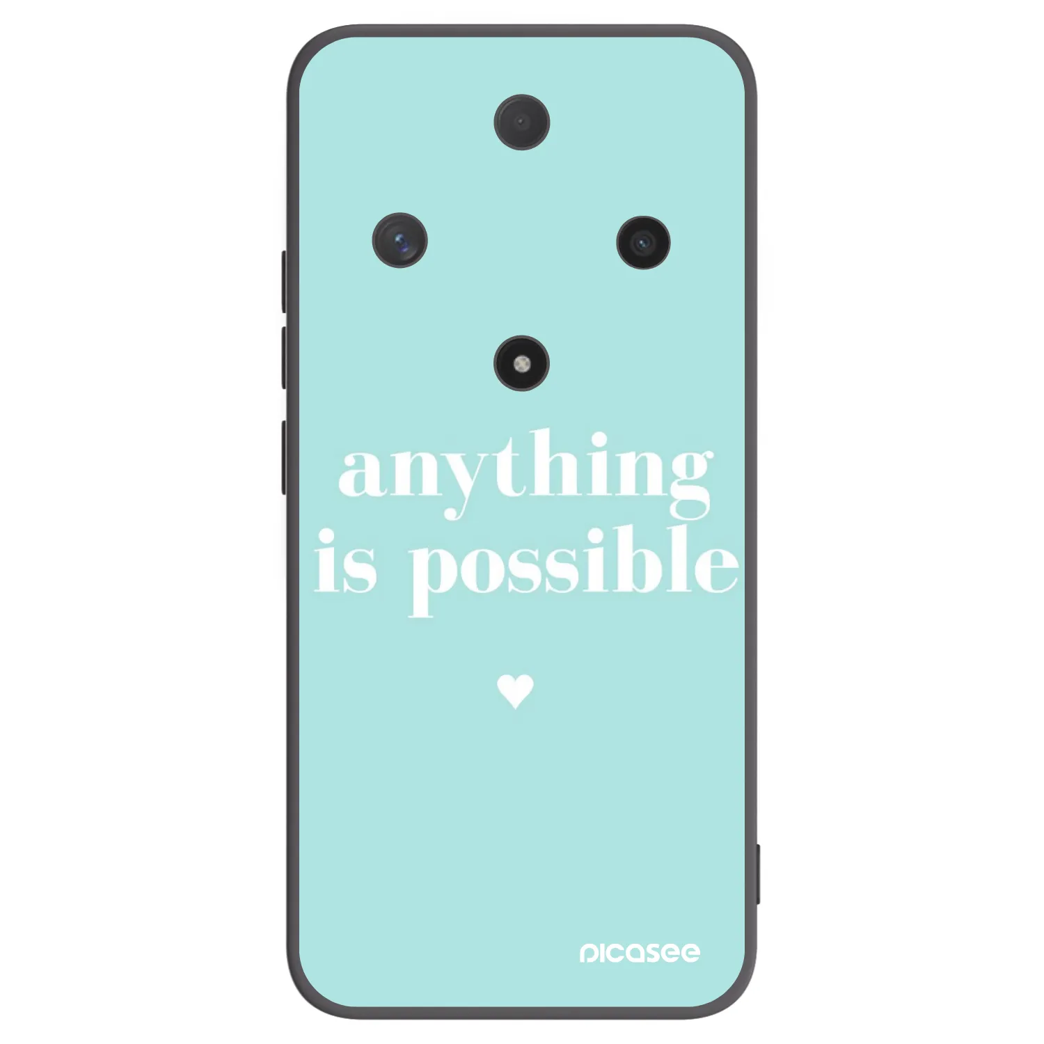 Picasee crna silikonska maskica za Honor Magic6 Lite 5G - Anything is possible