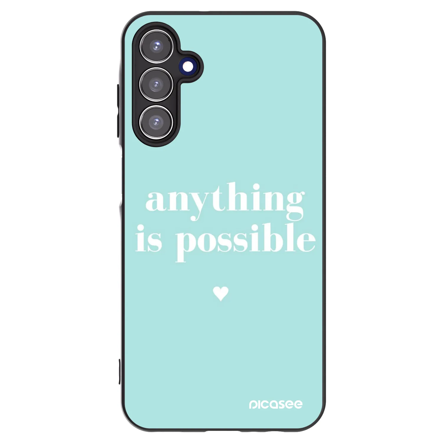 Picasee crna silikonska maskica za Samsung Galaxy A15 A155F 4G - Anything is possible