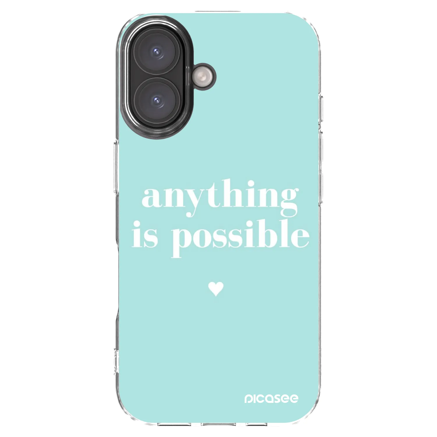 Picasee silikonska prozirna maskica za Apple iPhone 16 - Anything is possible