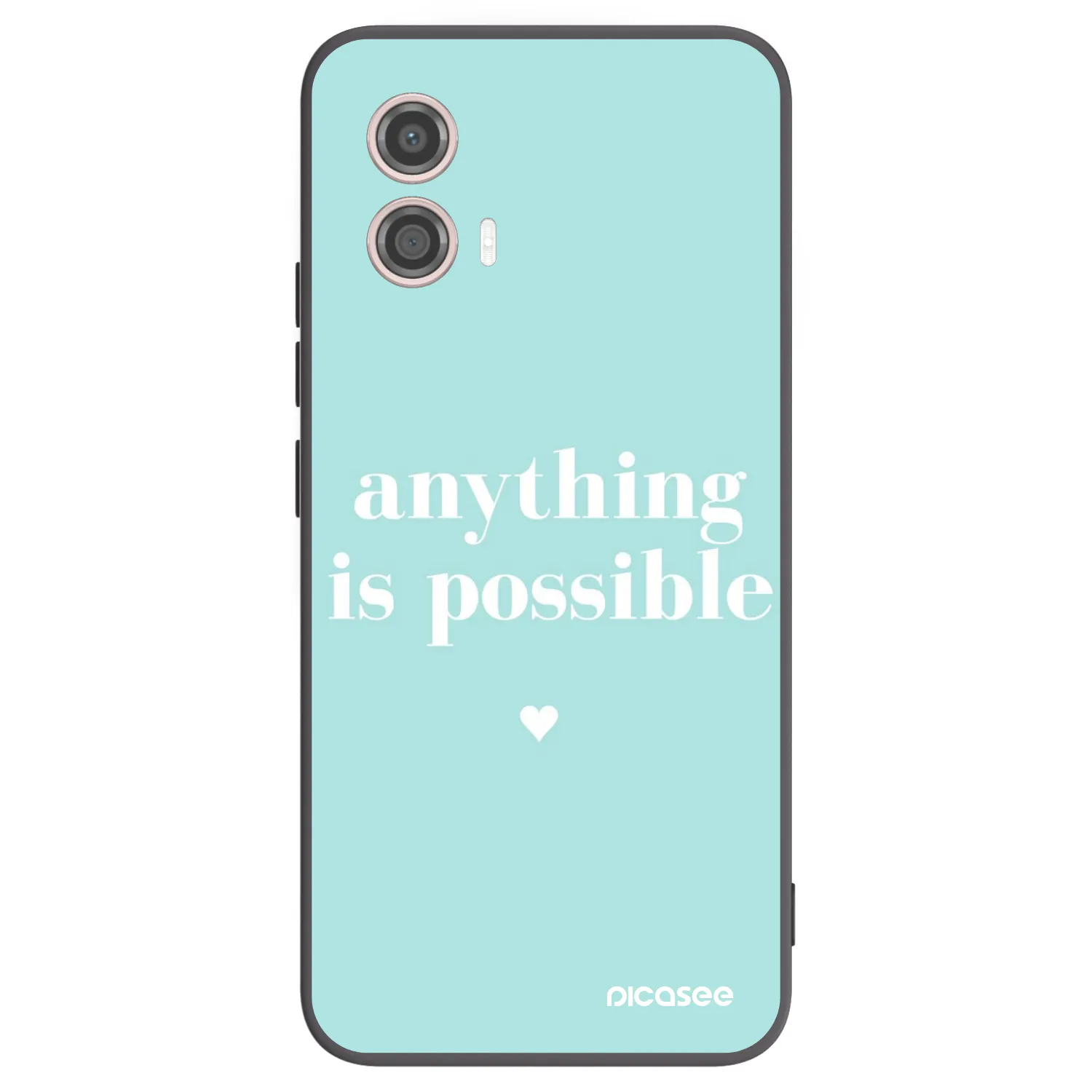 Picasee crna silikonska maskica za Motorola Moto G53 5G - Anything is possible