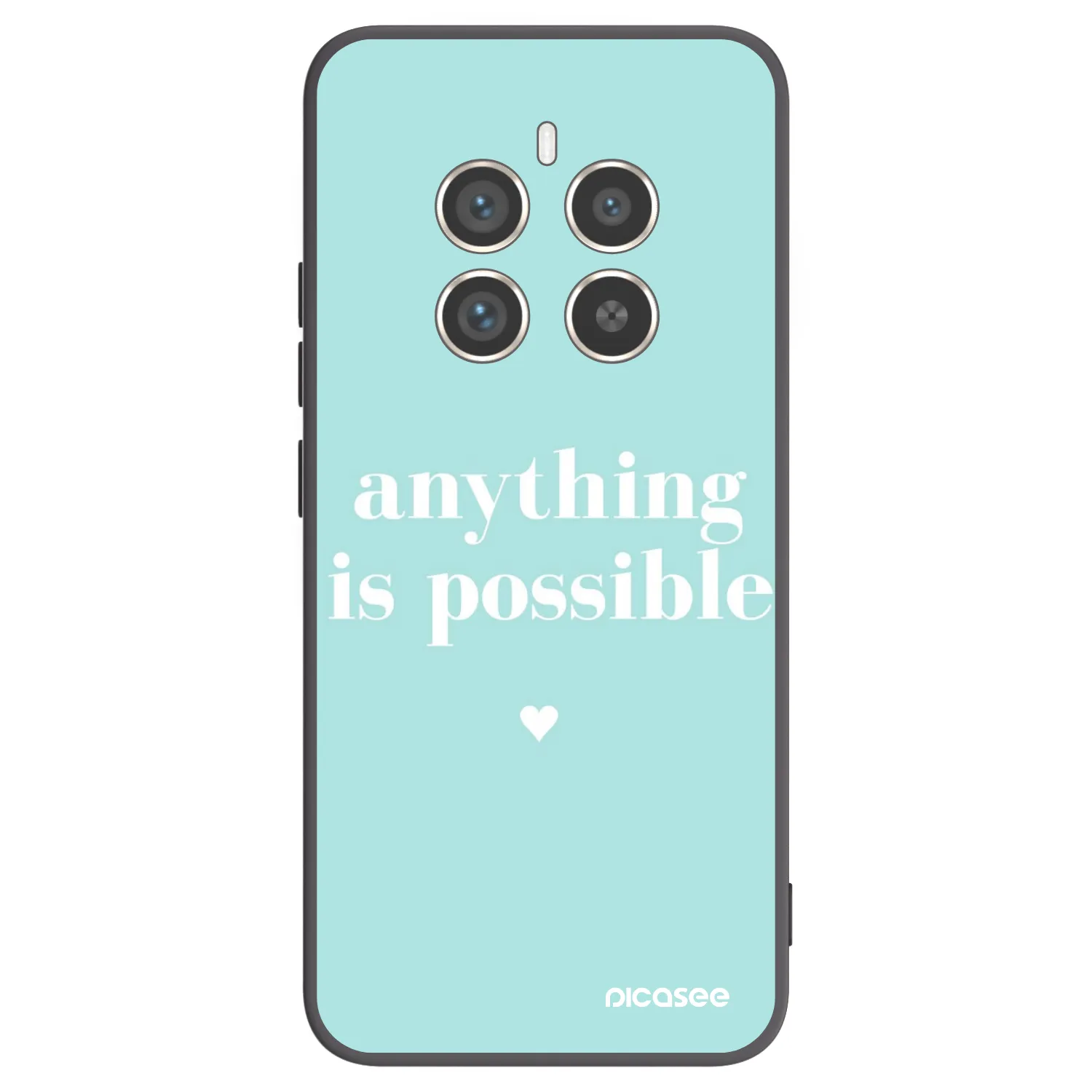 Picasee crna silikonska maskica za Realme 12 Pro 5G - Anything is possible