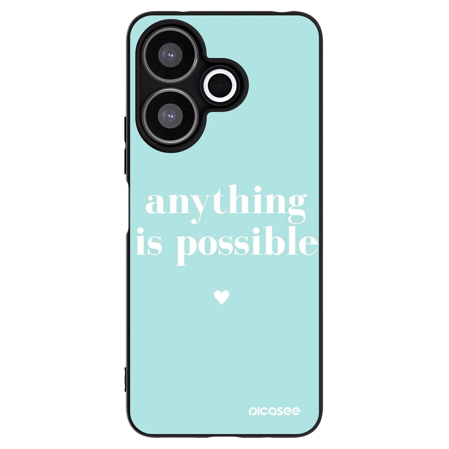 Picasee crna silikonska maskica za Xiaomi Redmi 13 4G - Anything is possible