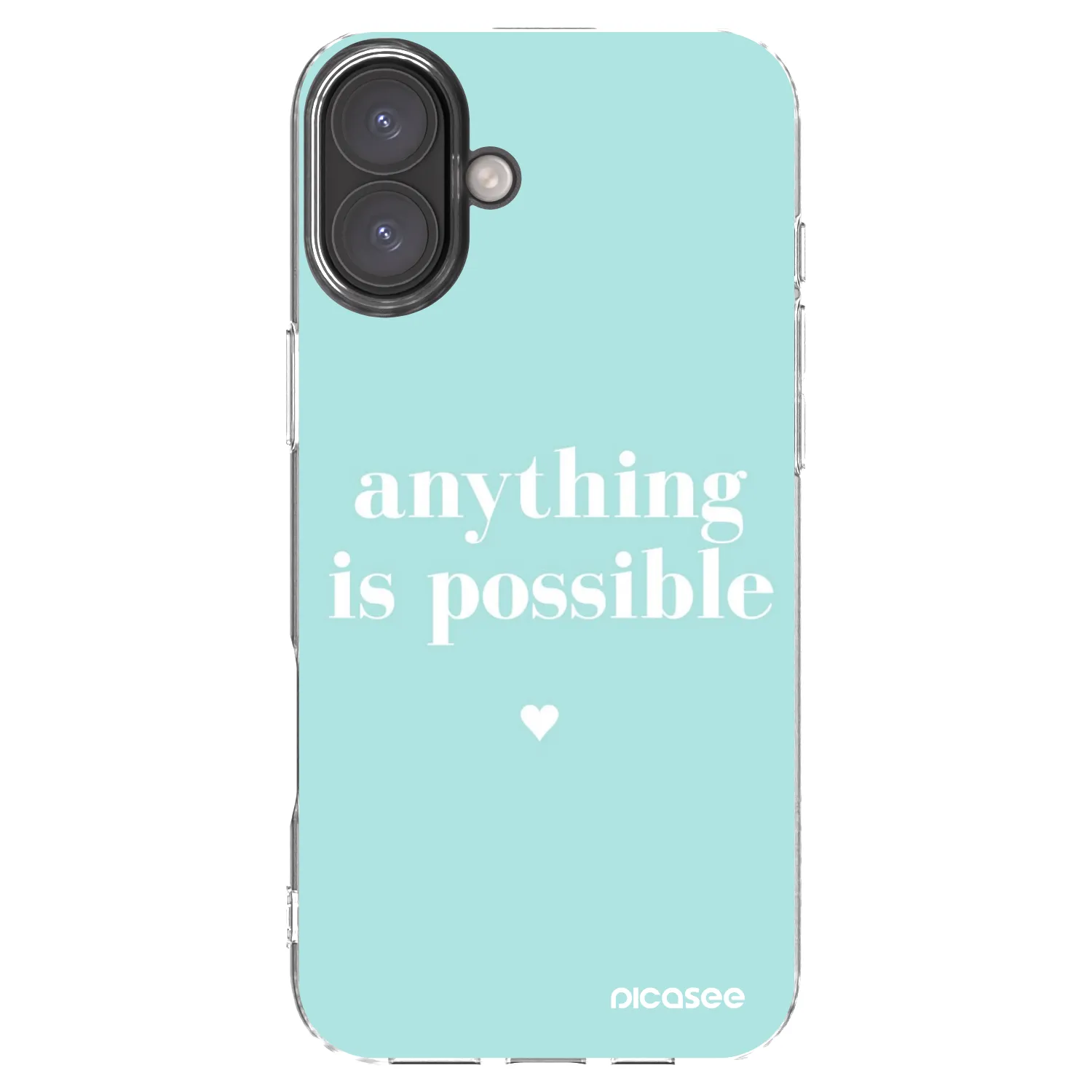 Picasee silikonska prozirna maskica za Apple iPhone 16 Plus - Anything is possible