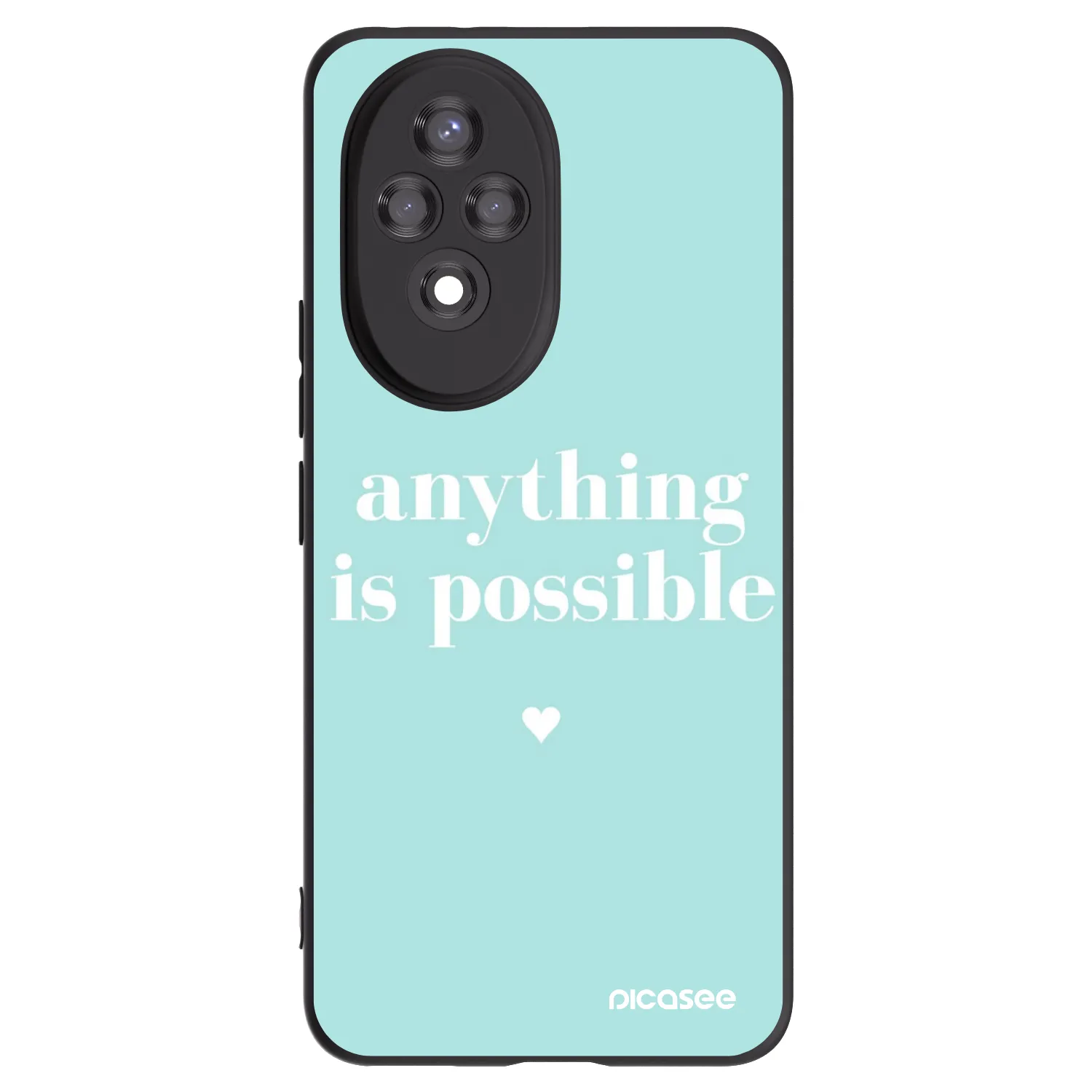 Picasee crna silikonska maskica za Honor 200 5G - Anything is possible