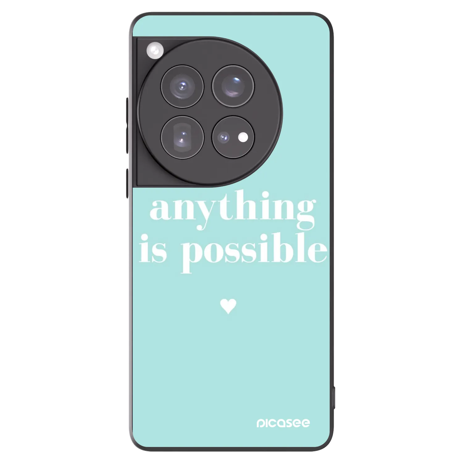 Picasee crna silikonska maskica za OnePlus 12 5G - Anything is possible